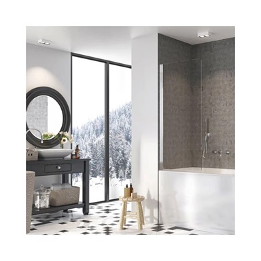 Radaway Nes PNJ 80 J kádparaván 80 cm, balos, fekete