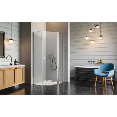 Radaway Nes PTJ falak 100x100x200 cm, króm