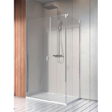 Radaway Nes S3 80 zuhanyfal 80x200 cm, króm