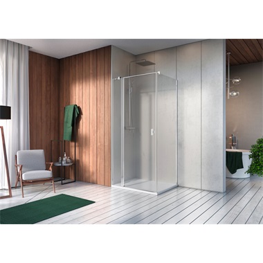 Radaway Nes KDS II szögletes zuhanykabin 100x200 cm, balos, króm 