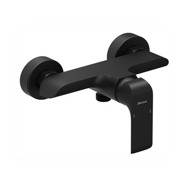 Ravak FL 032.20 BL Flat Black fali zuhanycsaptelep 15 cm, fekete