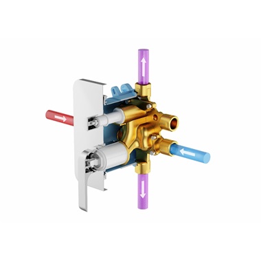 R-box Vari alaptest falba süllyesztett csaptelepekhez (kizárólag Flat termékcsaládhoz)