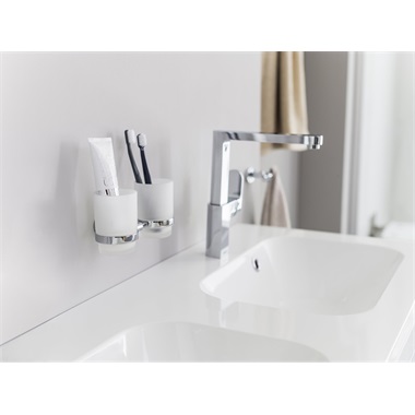 Ravak Chrome CR 220.00 dupla pohártartó (üveg)