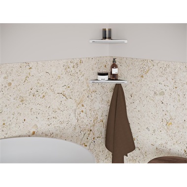 Ravak Slim C polc 29x 20,6x2,2 cm, fekete, króm