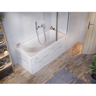 Ravak Flow téglalap alkú kád 170x75 cm, fehér