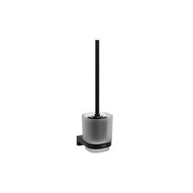 Ravak Chrome CR II 410.20BLM fali WC-kefetartó kefével,  matt fekete