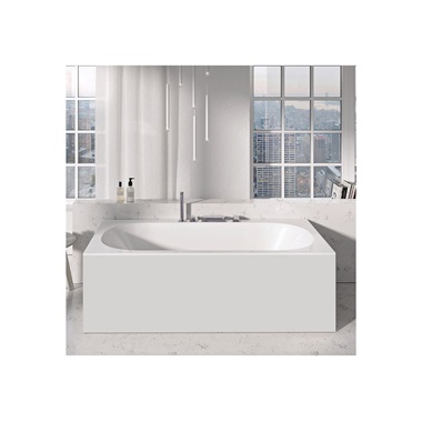 Ravak kád előlap impregnált fa, 180 cm, fehér