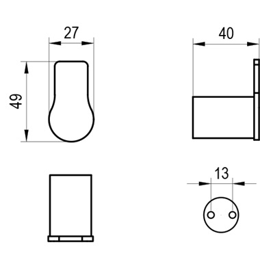 Ravak Fold fd 110.30SSB törölközőtartó rozsdamentes acél, króm