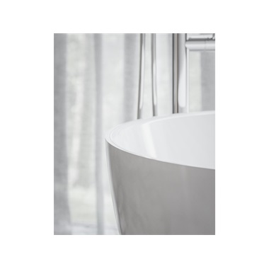 Ravak Freedom O Tec szabadon álló kád 170x77 cm fehér, króm lefolyóval