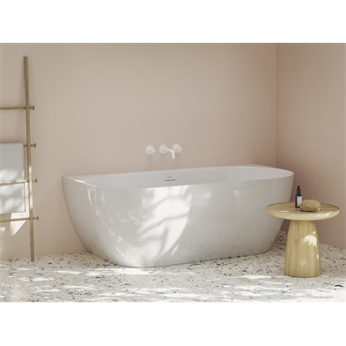 Ravak Freedom Wall Tec falhoz tolható térkád 170x87 cm, fehér, króm