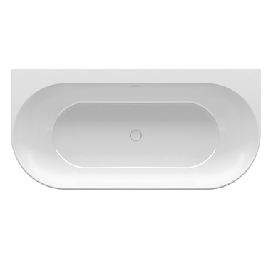 Ravak Freedom Wall szabadon álló kád 166x80 cm, fehér (falhoz tolható)