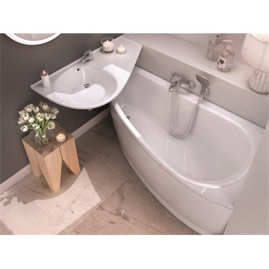 Ravak Avocado kád előlap, 160 cm, jobbos, fehér