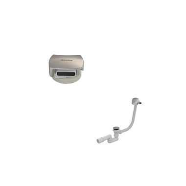 Ravak kád le-és túlfolyószett 570 mm, Click-Clack, króm