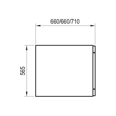 Ravak Chrome kád oldallap 75 cm, fehér