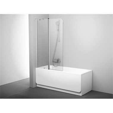 Ravak CVS2 kádparaván 100 cm, balos, szatén. transaparent