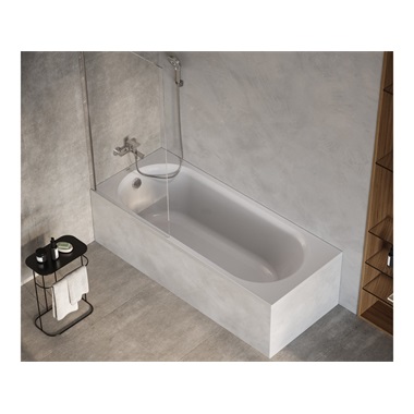 Ravak NVS1 kádparaván 80 cm, króm, transparent 