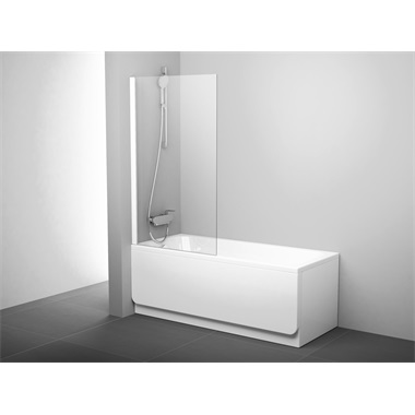 Ravak PVS1-80 kádparaván fehér,transparent