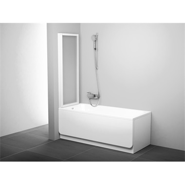 Ravak VS2 kádparaván 140 cm, fehér+ rain