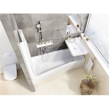 Ravak VS3 kádparaván 100 cm, fehér+ transparent