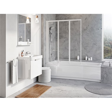 Ravak VS3 kádparaván 100 cm, fehér+ transparent