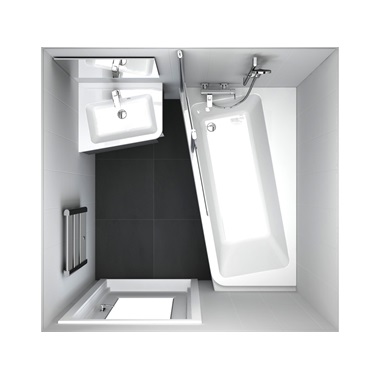 Ravak sarokkád 10°,170 x 100 cm, balos, fehér