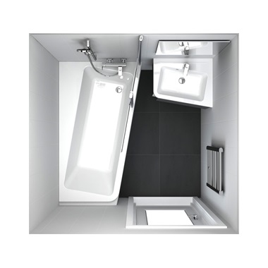 Ravak sarokkád 10° 170x100 cm, jobbos, fehér