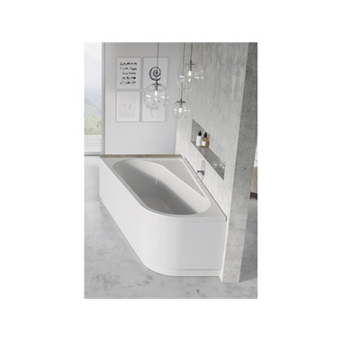 Ravak Chrome sarokkád 160 x 105 cm, balos, fehér