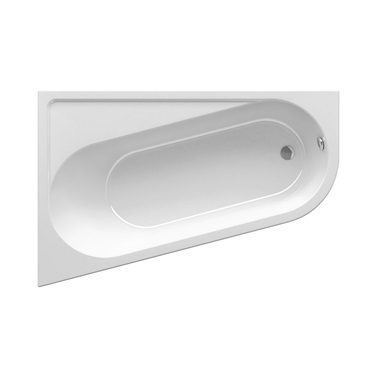 Ravak Chrome sarokkád 160x105 cm, balos, fehér