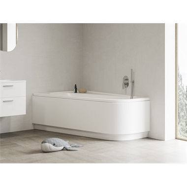 Ravak Chrome sarokkád 170 x 105 cm, balos, fehér