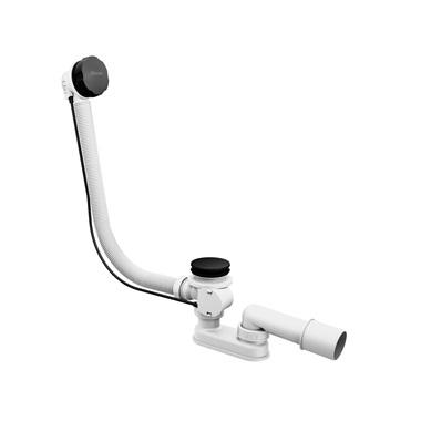 Ravak kád le-és túlfolyószett 570 mm, bowdenes, fekete