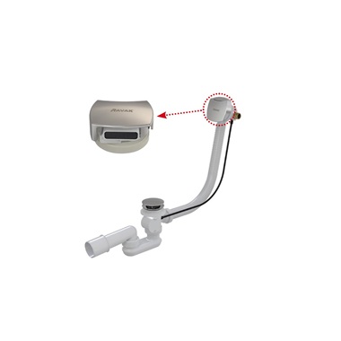 Ravak kád le-és túlfolyószett 800 mm, bowdenes, króm (kádfeltöltés a túlfolyónál)