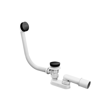 Ravak kád le-és túlfolyószett 570 mm, Click-Clack, fekete