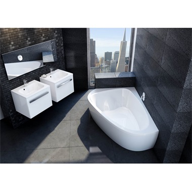 Ravak LoveStroy II sarokkád 139x196 cm, balos, fehér