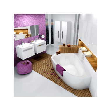 Ravak LoveStroy II sarokkád 139x196 cm, balos, fehér