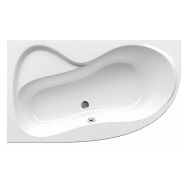 Ravak Rosa 95 sarokkád 160x95 cm, balos, fehér