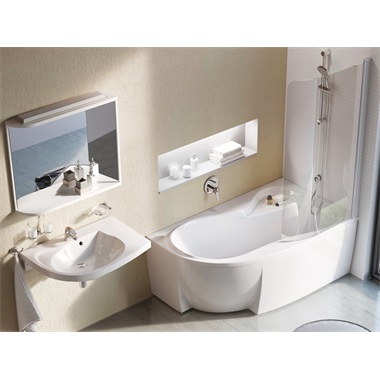 Ravak Rosa 95 sarokkád 160x95 cm, jobbos, fehér