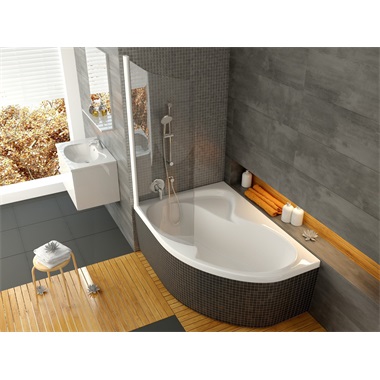 Ravak Rosa II sarokkád 150x105 cm, balos, fehér