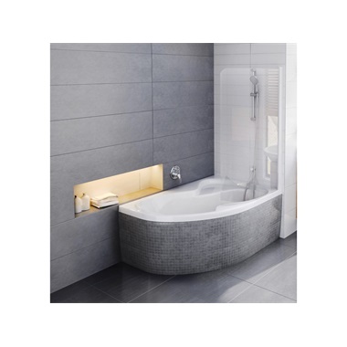 Ravak Rosa II sarokkád  160x105 cm, jobbos, fehér