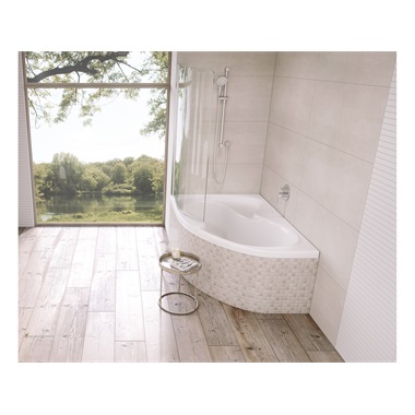 Ravak Rosa II sarokkád 170x105 cm, balos, fehér