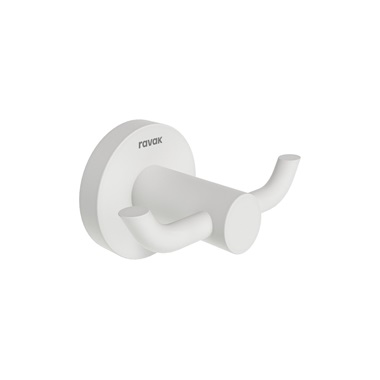 Ravak Kona KN 100.10WHM dupla törölközőakasztó, matt fehér