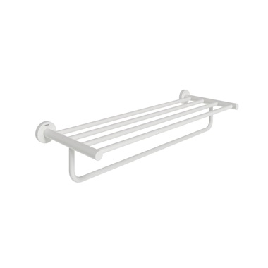 Ravak Kona KN 330.10WHM törölközőtartó polcos, matt fehér