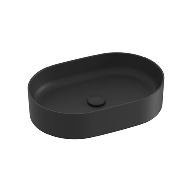 Ravak Ceramic Slim O mosdó 55x37x12 cm, matt fekete