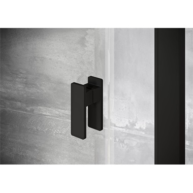 Ravak Nexty NSKK3-90 negyedköríves zuhanykabin fekete, transparent 90x90x195 cm