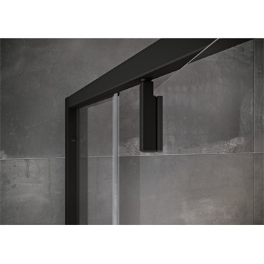 Ravak Nexty NSKK3-90 negyedköríves zuhanykabin fekete, transparent 90x90x195 cm