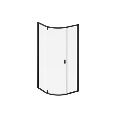 Ravak Nexty NSKK3-90 negyedköríves zuhanykabin fekete, transparent 90x90x195 cm