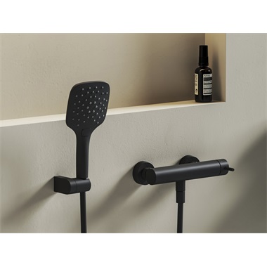 Ravak Nox NX 032.20BLM fali zuhanycsaptelep, szett nélkül, matt fekete