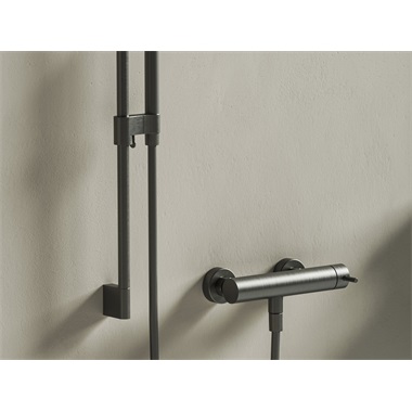 Ravak Nox NX 032.20GB fali zuhanycsaptelep, szett nélkül, graphite brushed