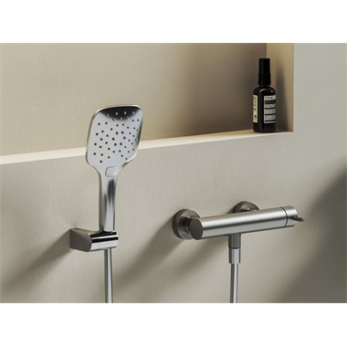 Ravak Nox NX 032.30SSB fali zuhanycsaptelep, szett nélkül, rozsdamentes acél