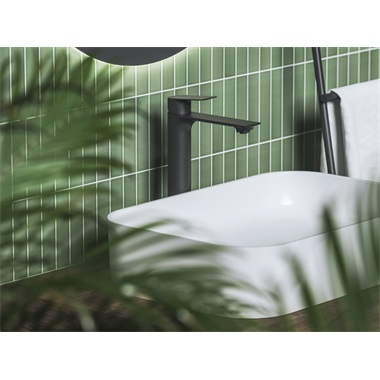 Ravak Plan PN015.20BLM álló mosdócsaptelep 32 cm, leeresztő nélkül, matt fekete