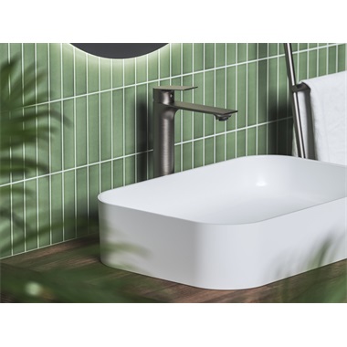 Ravak Plan PN015.20 GB álló mosdócsaptelep 32 cm, leeresztő nélkül, grafit brushed